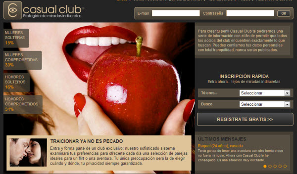 contactos casual club