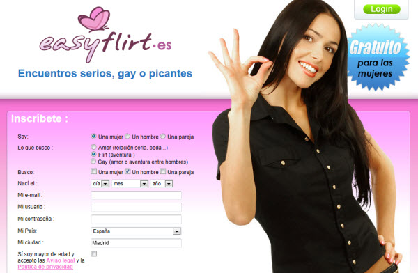 Contactos en Easyflirt