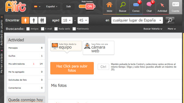 Una de las páginas con mayor crecimiento para buscar pareja y conocer gente
