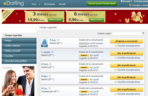 Conocer gente interesante gratis en eDarling