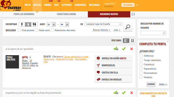 Conocer gente sin pagar nada en Se Travieso