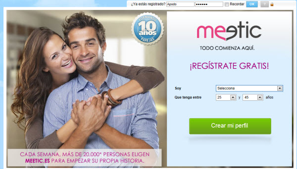 Relaciones serias online en Meetic