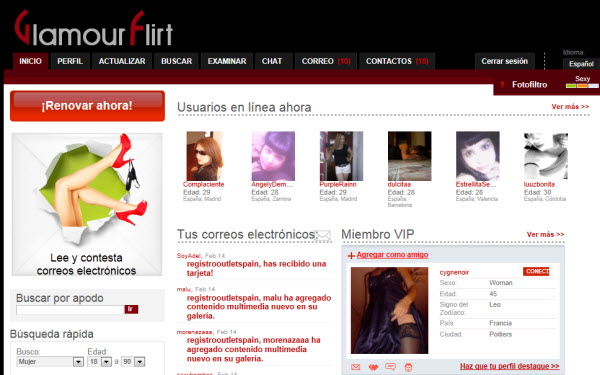 Encuentros para sexo en Glamourflirt