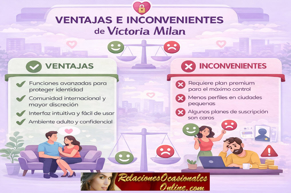 ventajas e inconvenientes Victoria Milan