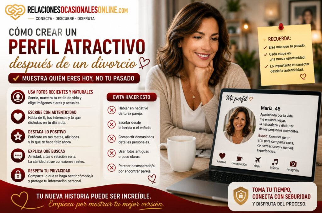 Cómo crear un perfil atractivo después de un divorcio