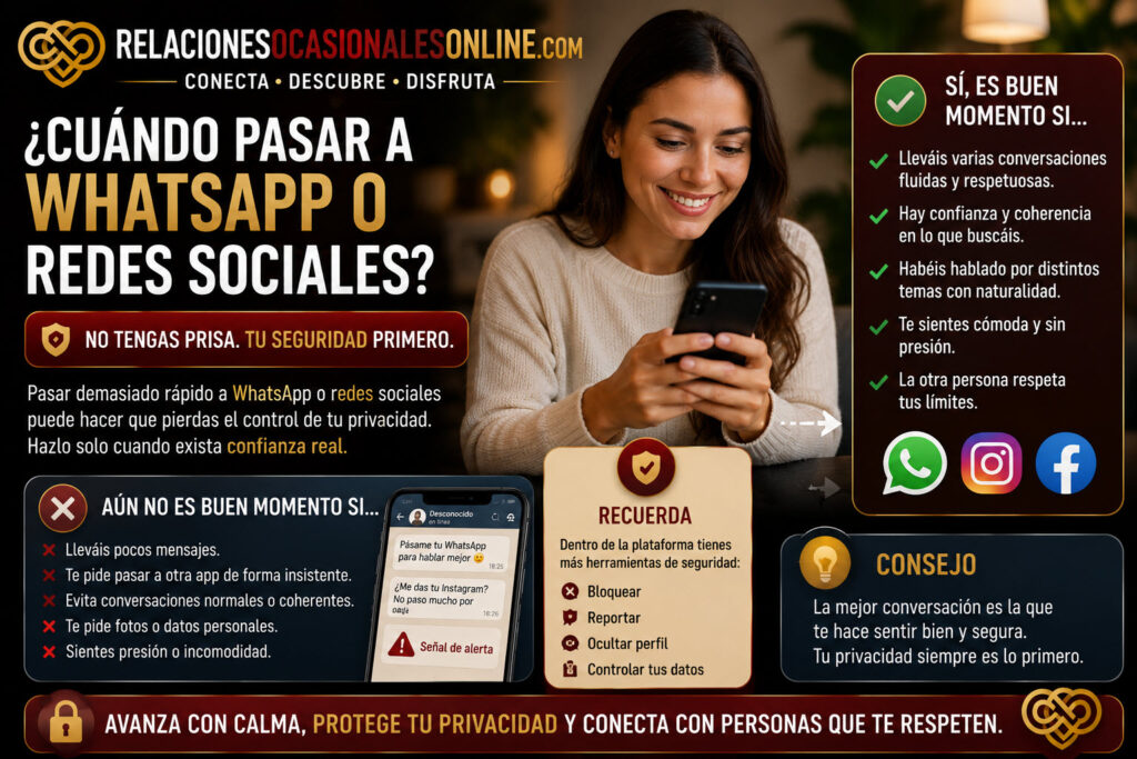 Cuándo pasar a WhatsApp