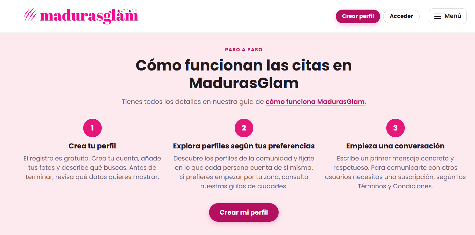 Cómo funciona MadurasGlam